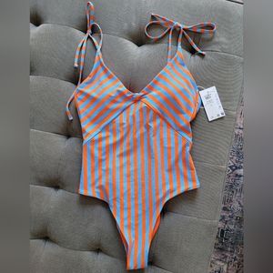 Vero Moda One-Piece Stripe Cheeky Swimsuit